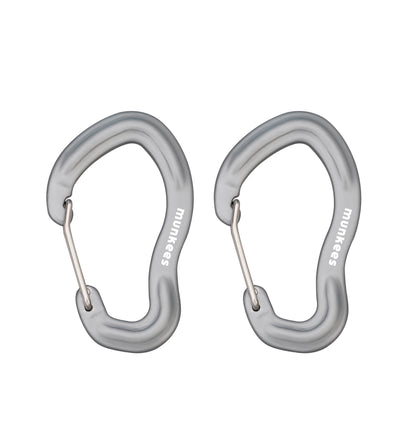 munkees Karabiner mit Drahtschnapper – 2 Stück