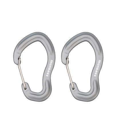 munkees Karabiner mit Drahtschnapper – 2 Stück