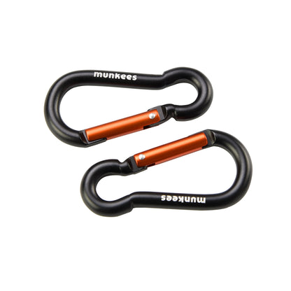 munkees Karabiner-Schlüsselanhänger Birnenform (2 Stück) – Ø 6 x 60 mm