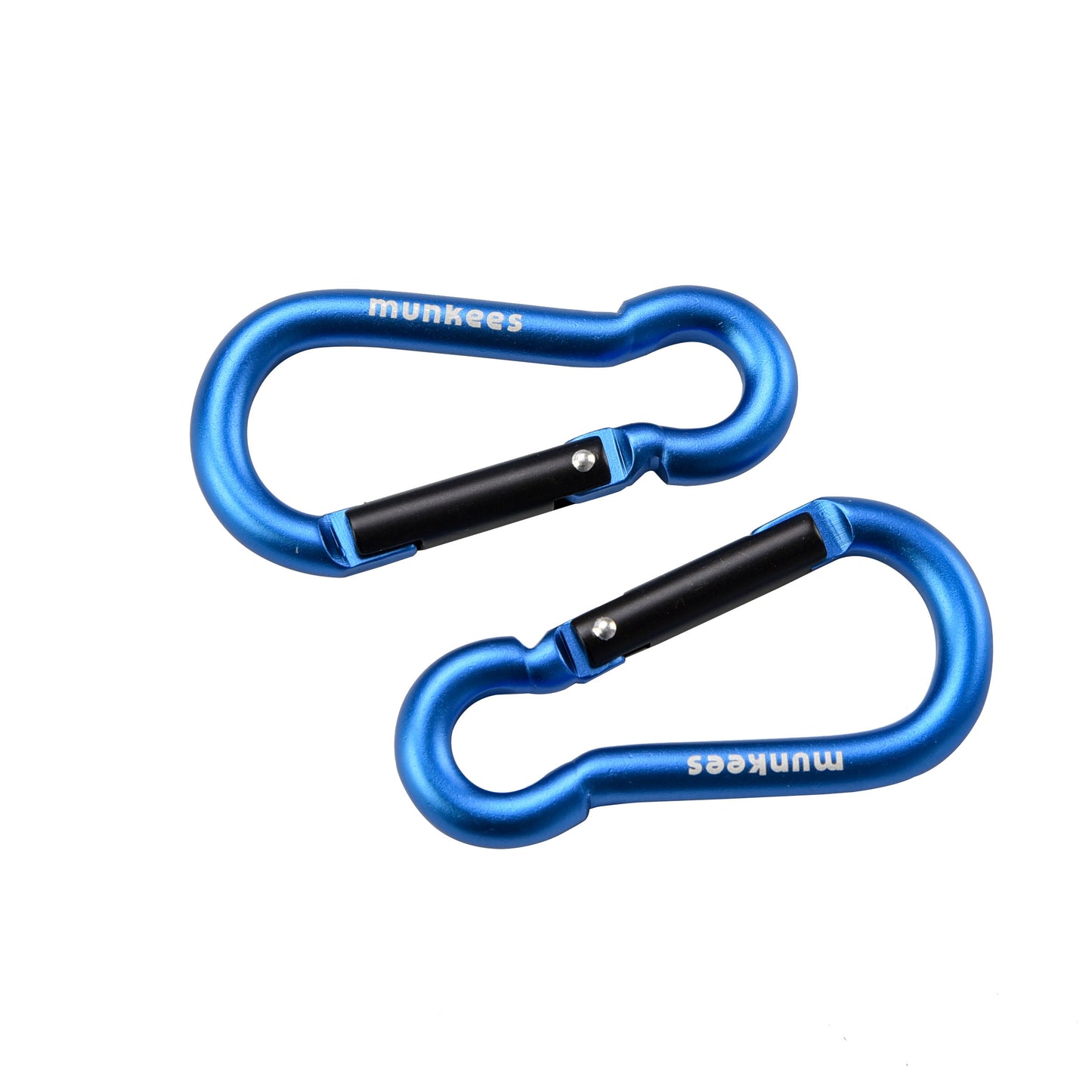 Munkees Karabiner Birnenform Verschlussmechanismus Detailaufnahme geöffnet