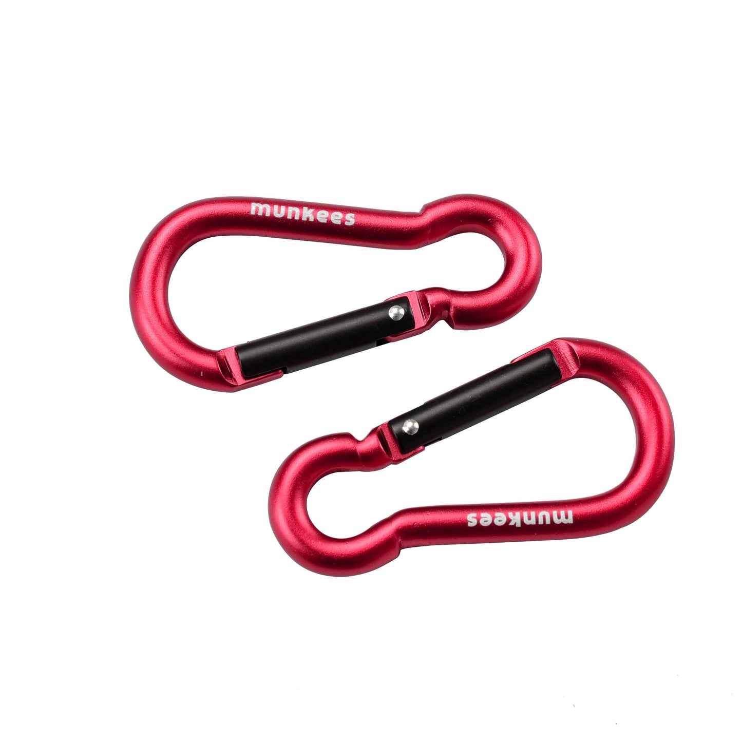 munkees Karabiner-Schlüsselanhänger Birnenform (2 Stück) – Ø 6 x 60 mm