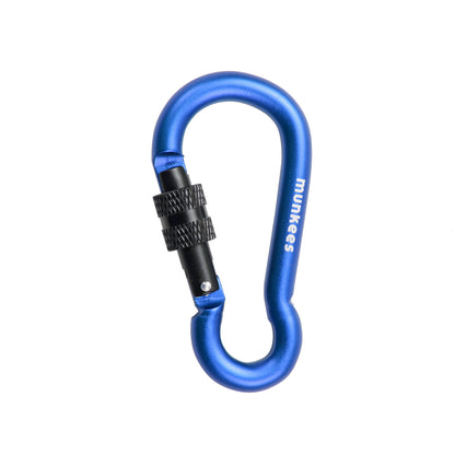 munkees Karabiner Birnenform mit Schraubverschluss 70 mm