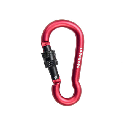 munkees Karabiner Birnenform mit Schraubverschluss 70 mm