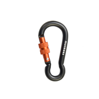 munkees Karabiner Birnenform mit Schraubverschluss 70 mm