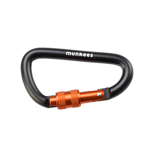 munkees Karabiner D-Form mit Schraubverschluss Ø 8 x 80 mm