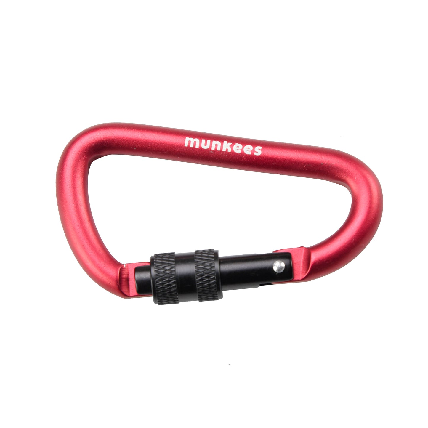munkees Karabiner D-Form mit Schraubverschluss Ø 8 x 80 mm