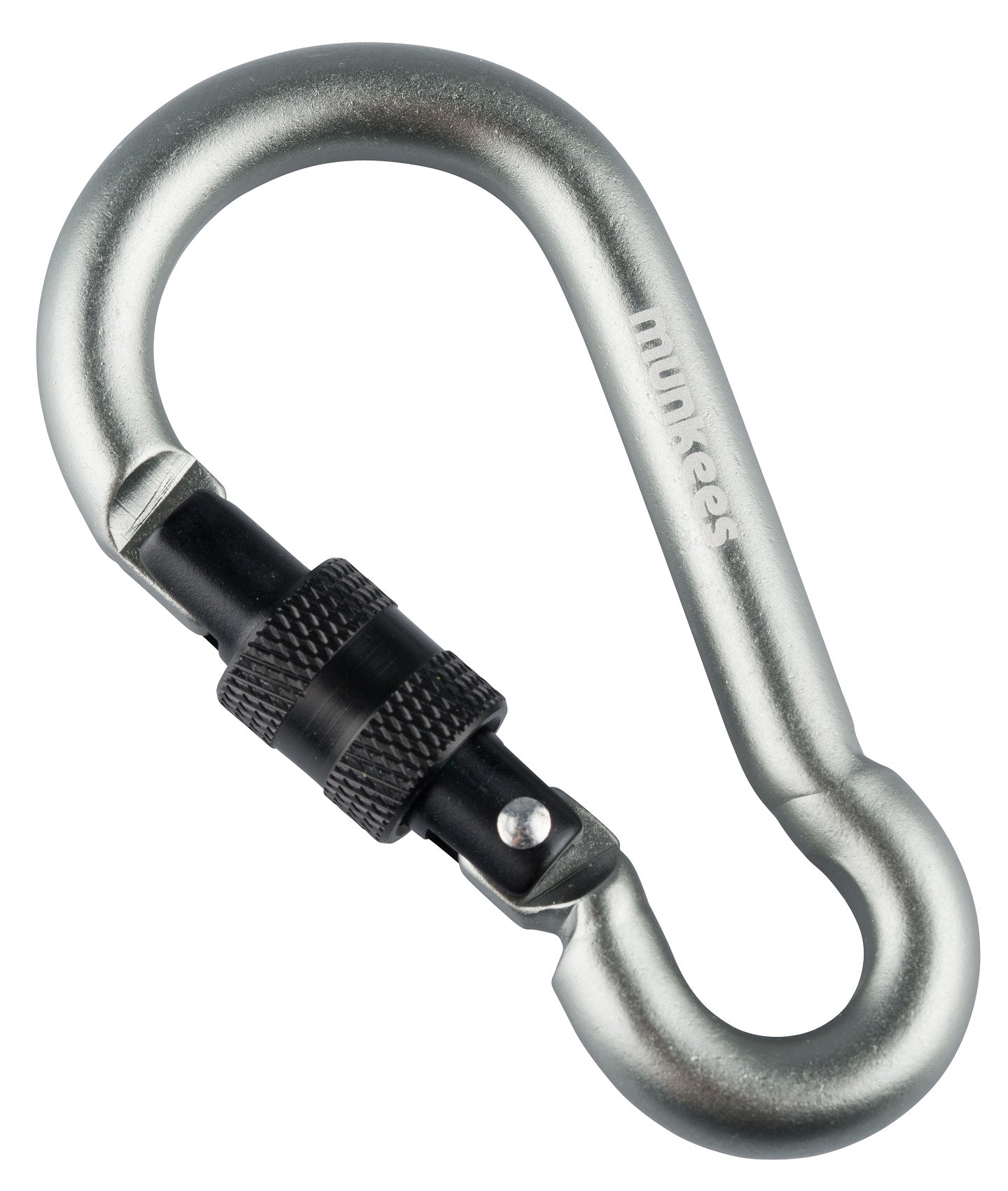 munkees Karabiner Birnenform mit Schraubverschluss, Ø8x80mm