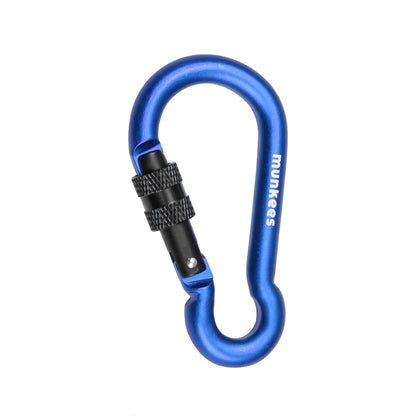 munkees Karabiner Birnenform mit Schraubverschluss, Ø8x80mm