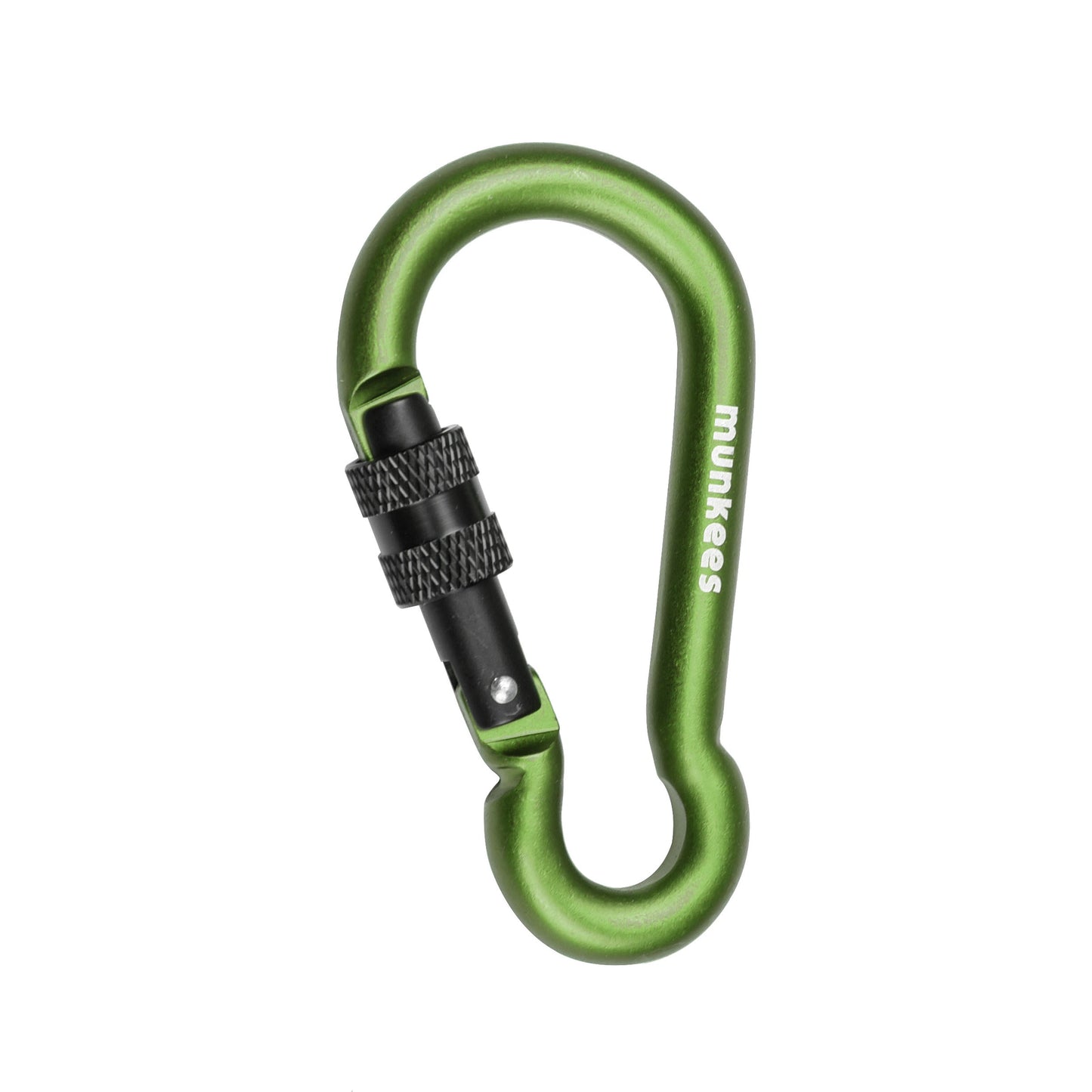 munkees Karabiner Birnenform mit Schraubverschluss, Ø8x80mm