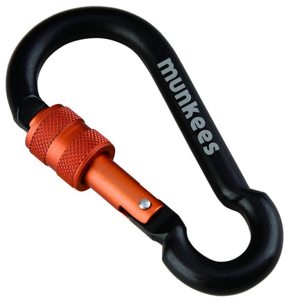 munkees Karabiner Birnenform mit Schraubverschluss, Ø8x80mm