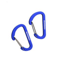 munkees Flacher Karabiner mit Drahtschnapper – 2 Stück