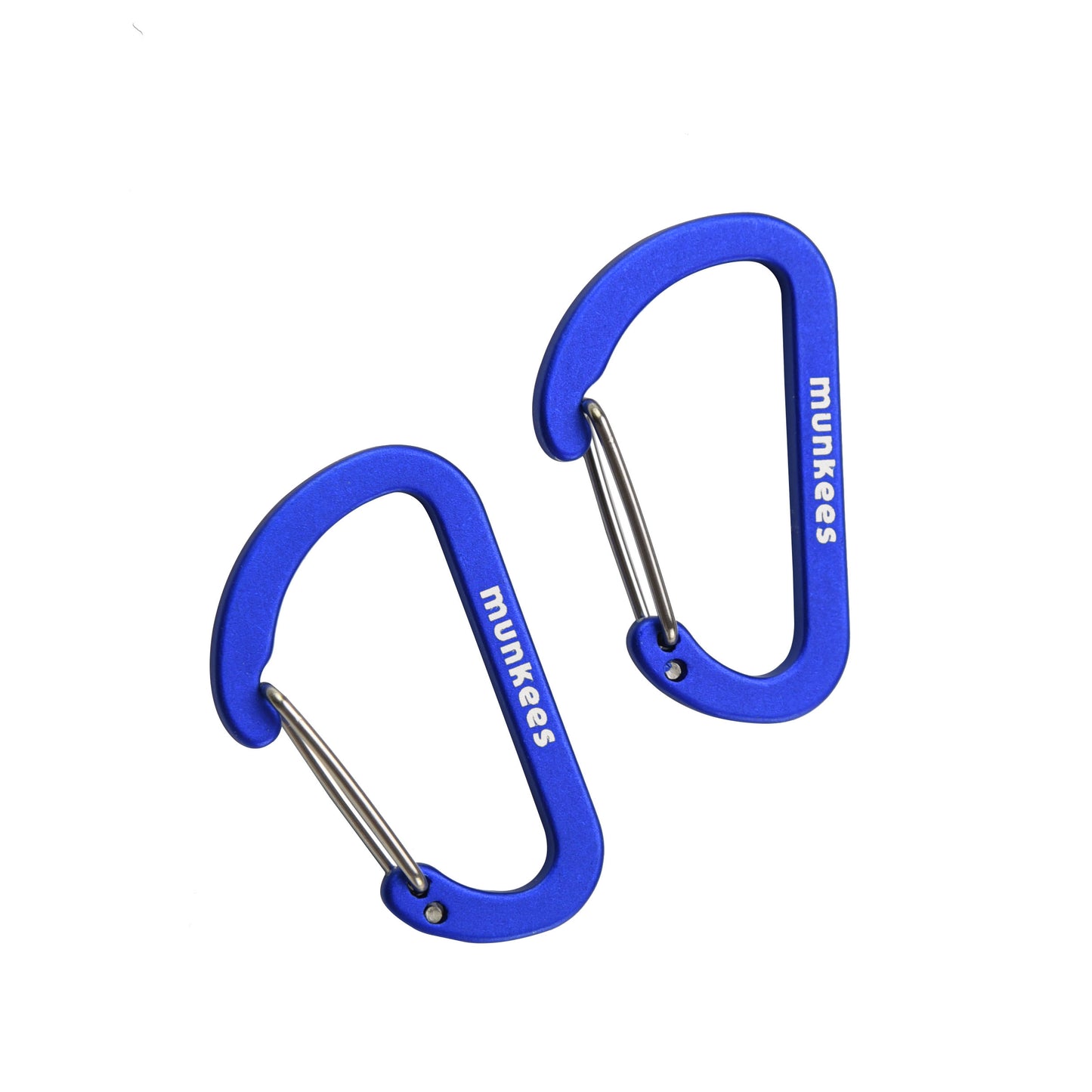 munkees Flacher Karabiner mit Drahtschnapper – 2 Stück