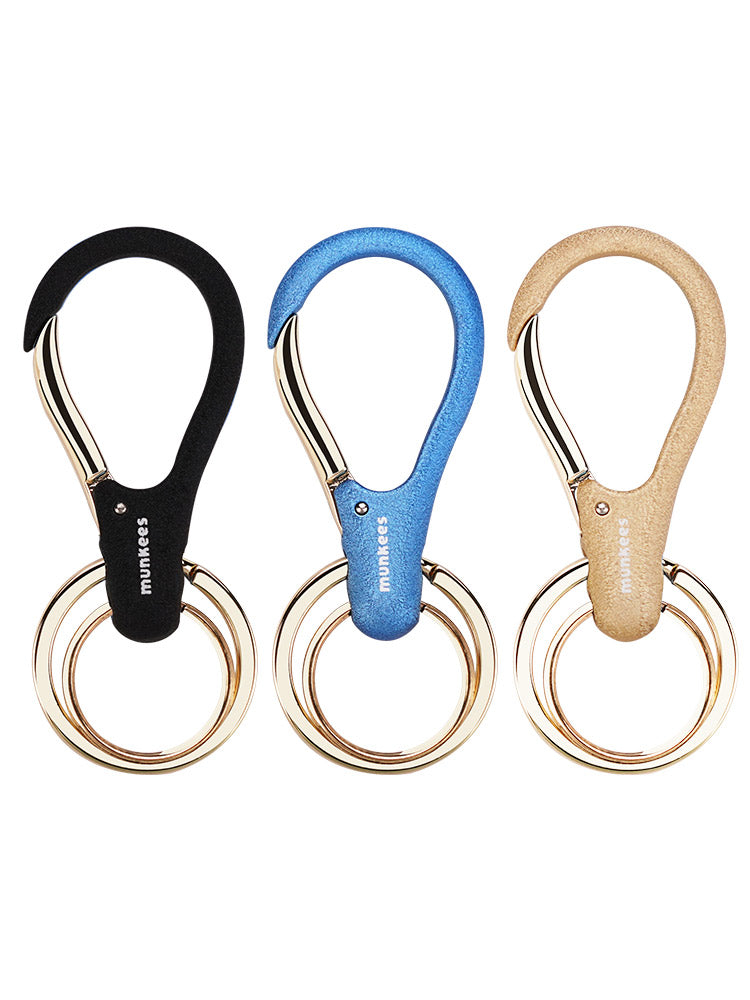 munkees Karabiner Loop aus Aluminium mit Schraubverschluss in Silber
