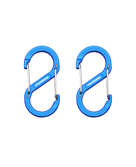 munkees S-Form-Karabiner – 2 Stück