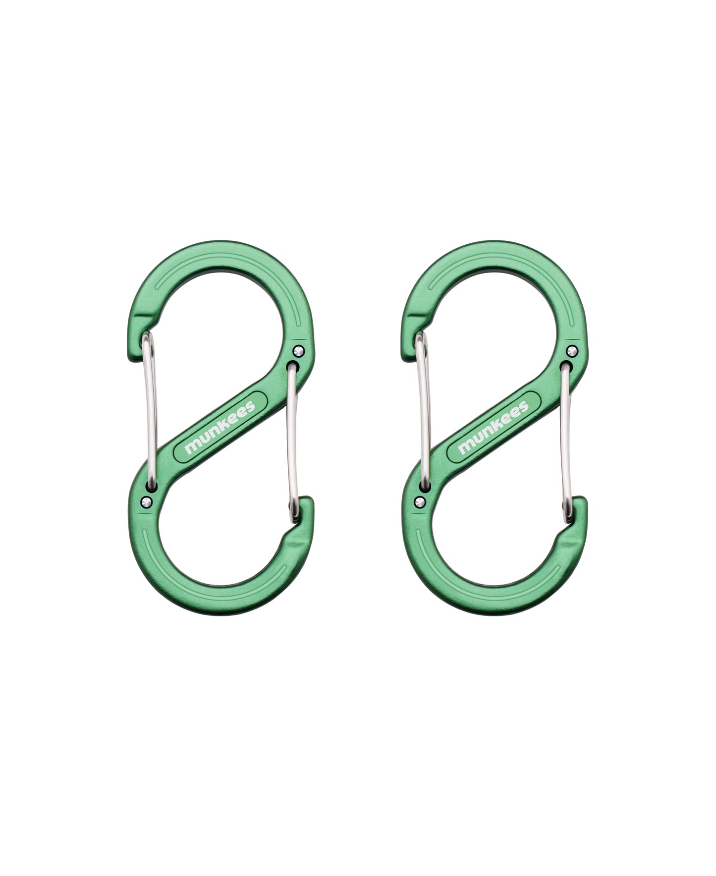 munkees S-Form-Karabiner – 2 Stück