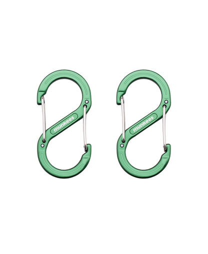 munkees S-Form-Karabiner – 2 Stück