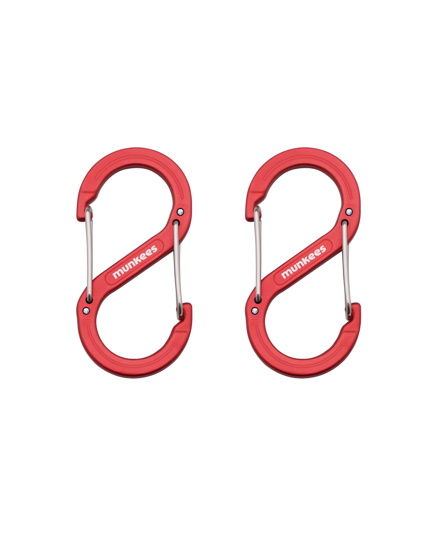 munkees S-Form-Karabiner – 2 Stück
