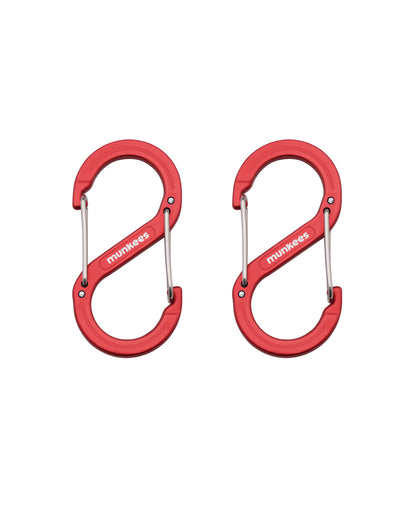 munkees S-Form-Karabiner – 2 Stück