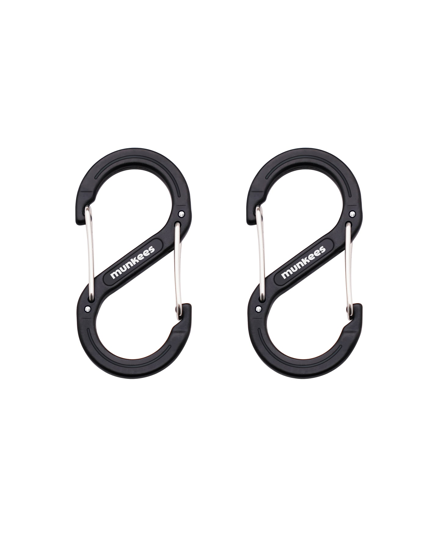 munkees S-Form-Karabiner – 2 Stück