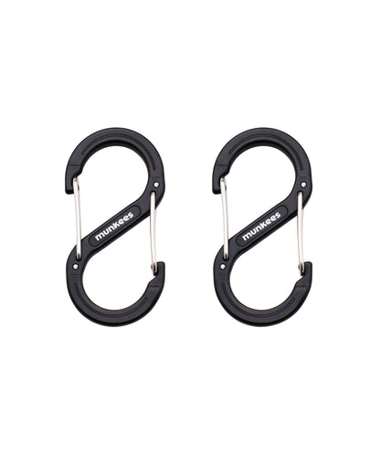 munkees S-Form-Karabiner – 2 Stück