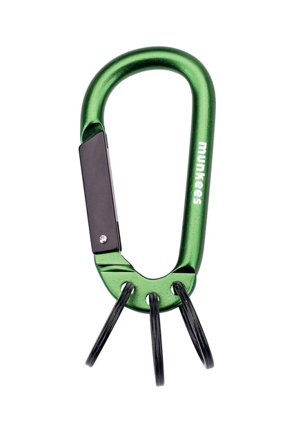 munkees Karabiner mit 3 Schlüsselringen