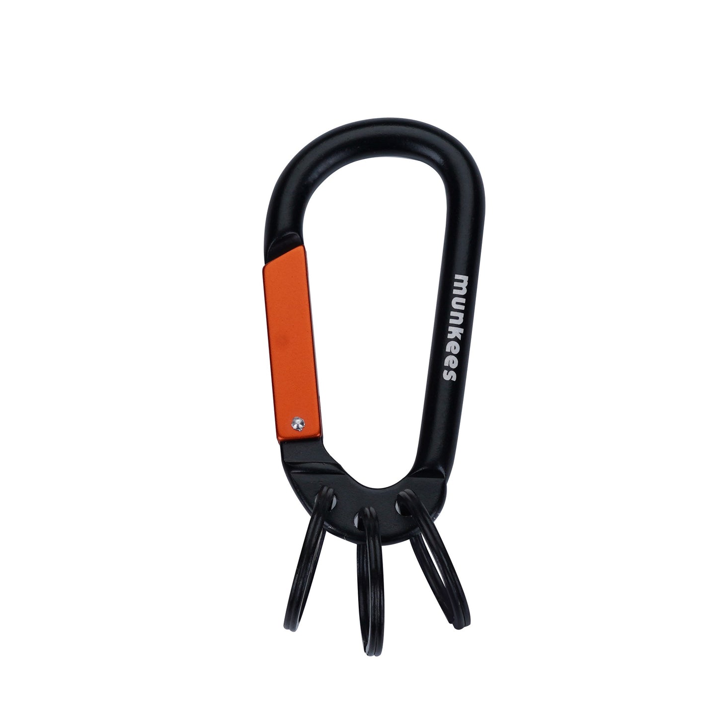 munkees Karabiner mit 3 Schlüsselringen