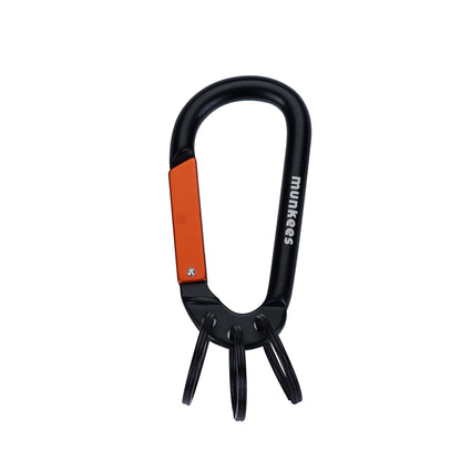 munkees Karabiner mit 3 Schlüsselringen