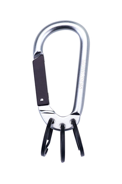 munkees Karabiner mit 3 Schlüsselringen