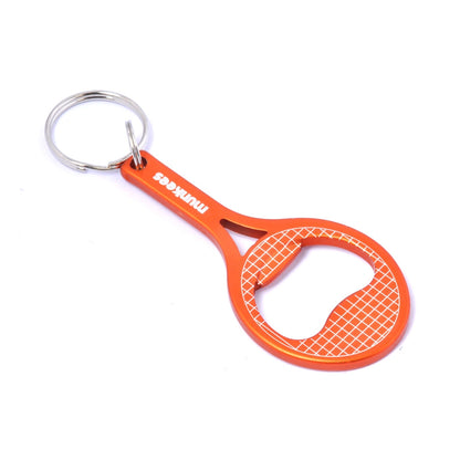 Schlüsselanhänger Tennis Munkees Rückseite mit Metallöse und Ring