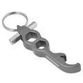 Munkees Schlüsselanhänger Flaschenöffner und Schraubenschlüssel in Silber