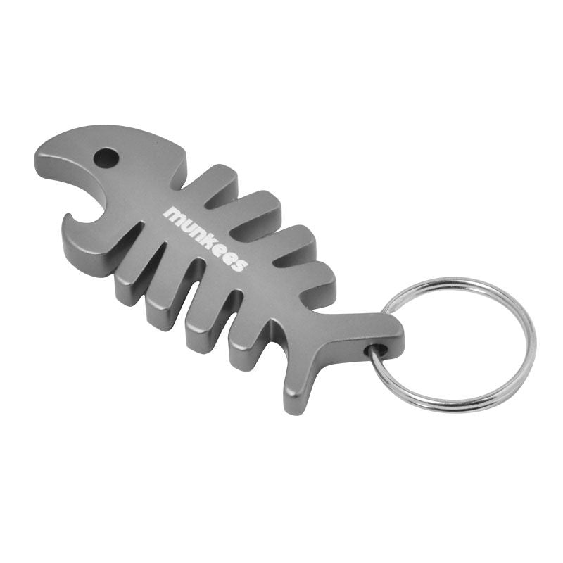 Munkees Fisch Anhänger mit Karabinerhaken und Schlüsselring
