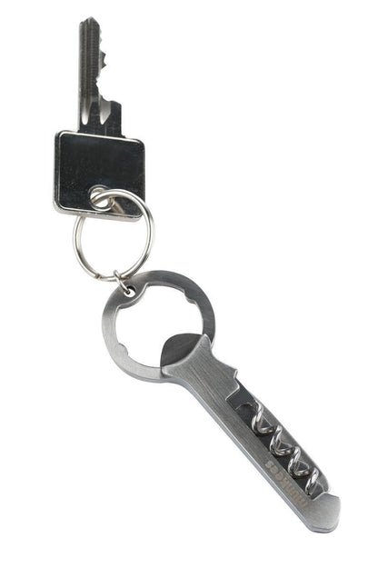 Munkees Korkenzieher mit geöffnetem Flaschenöffner und Folienschneider