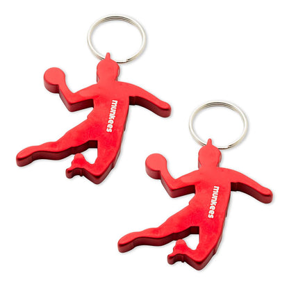 Schlüsselring Karabiner Handballer Munkees Anhänger Detail