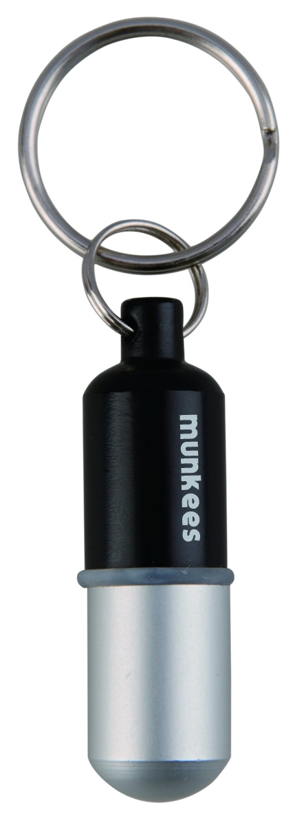 munkees Wasserdichte Kapsel S aus Aluminium als kompakter Schlüsselanhänger