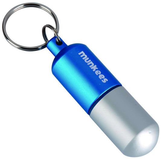 Munkees wasserdichte Kapsel M mit Schlüsselanhänger in Silber