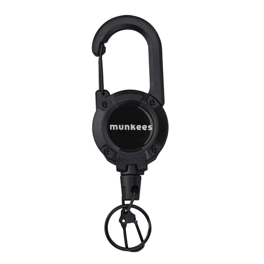 Munkees Ausweishalter mit Karabiner und Rückzug 64 cm Frontansicht