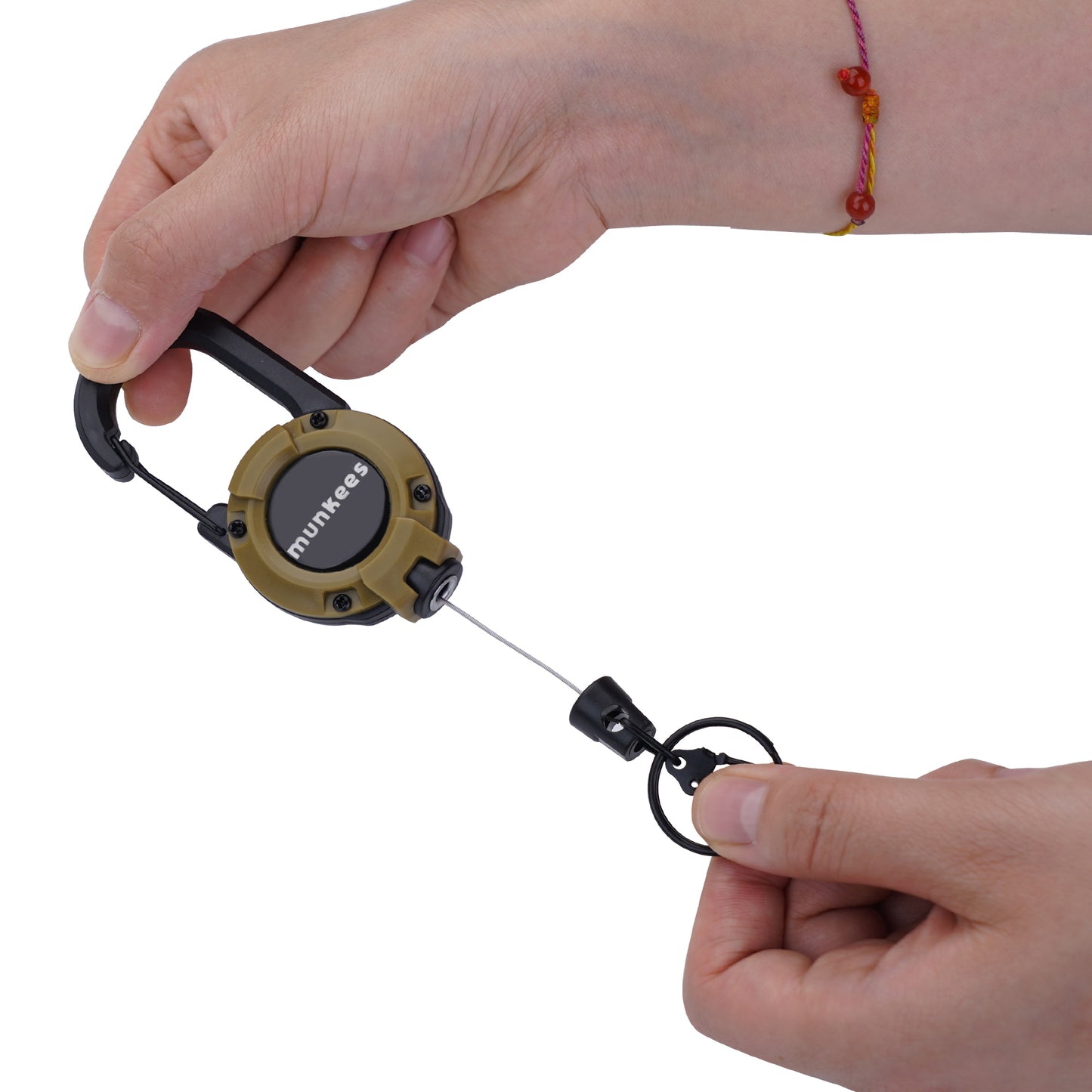 munkees Schlüsselanhänger mit Karabiner & Zugring