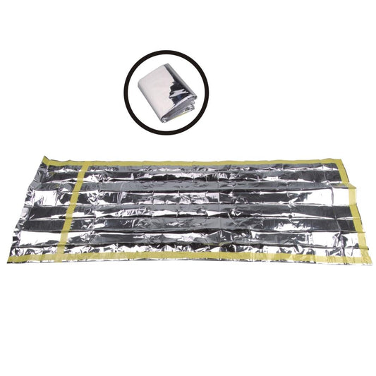 Survival Thermal Bag kompakter Thermosack für Notfälle in silber-gold