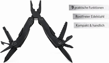 Munkees Multi Duo Blue Schlüsselanhänger Maßangaben und Größenvergleich
