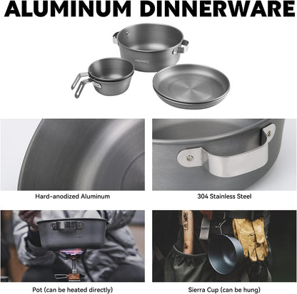Gourmet Set Camping Gewürzbehälter und Ölflaschen im Detail