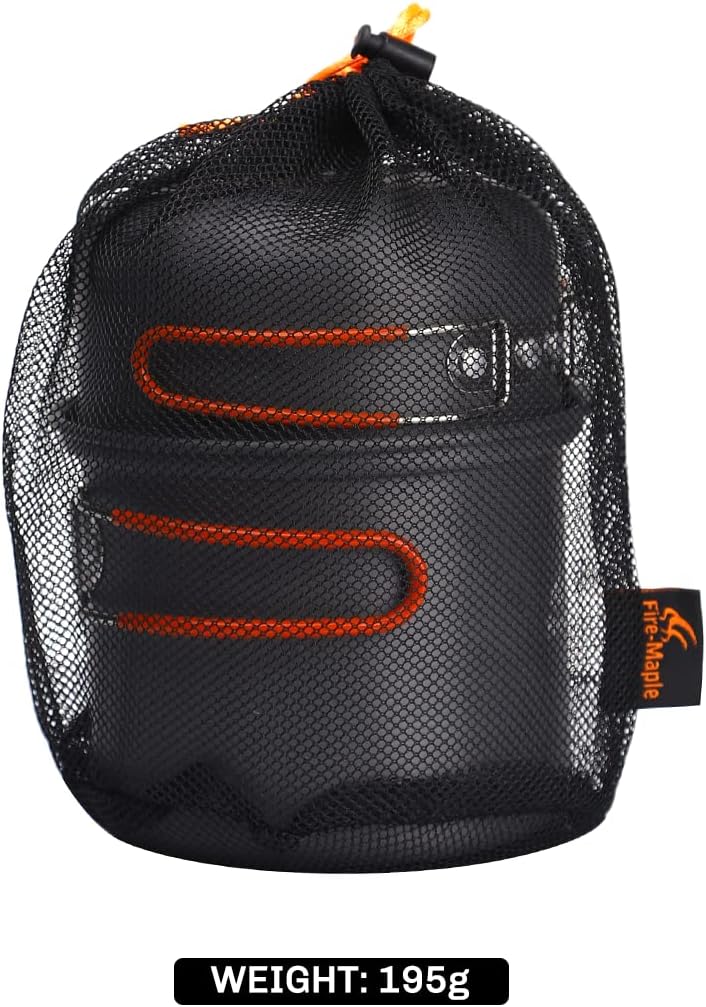 FMC-207 Camping Kochgeschirr Set auf Campingkocher in Verwendung