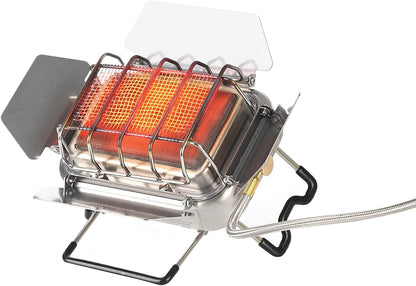 Sunflower X 2-in-1 Gas Campingkocher & Outdoor-Heizer Kompakt, regulierbare Infrarot-Wärme