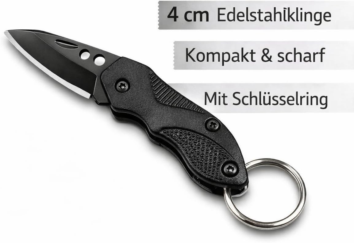 Multi Duo Black Klappmesser Edelstahl Klinge in Nahaufnahme