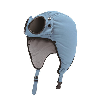 Action Fox Goggle Mütze rotes Design auf weißem Hintergrund