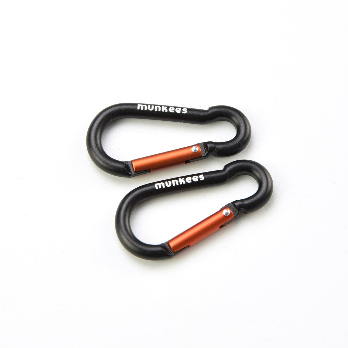 munkees Karabiner Schlüsselanhänger Birnenform, 2 Stück – Ø 5 x 50 mm
