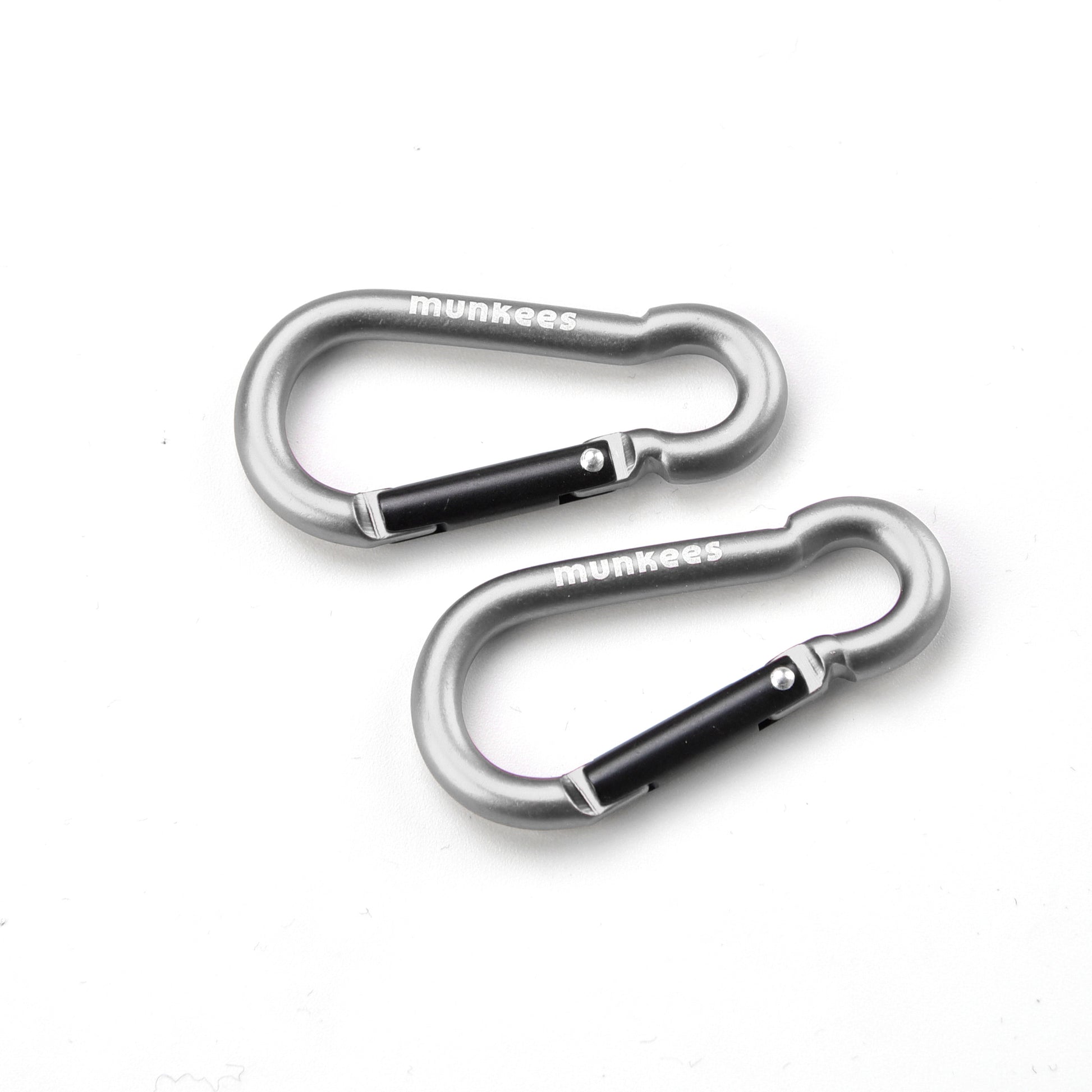 munkees Karabiner Birnenform 2 Stück Verpackung Produktübersicht