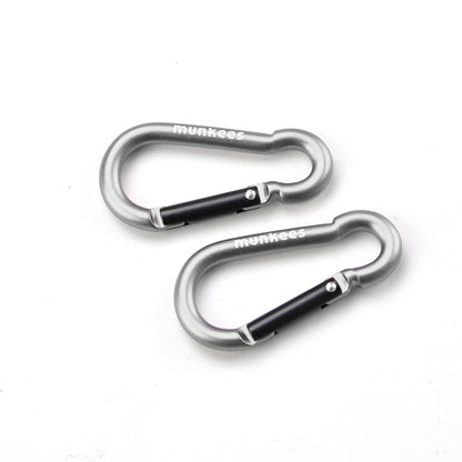 munkees Karabiner Schlüsselanhänger Birnenform, 2 Stück – Ø 5 x 50 mm