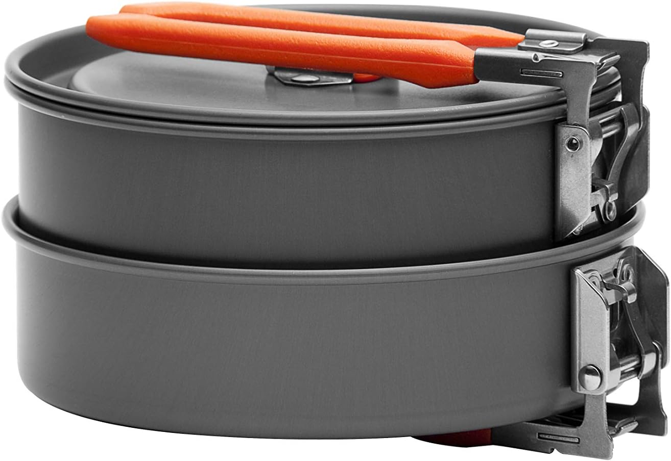 Fire Maple Feast 2 Non-Stick Kochset im Einsatz beim Camping kochen