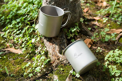 Fire Maple Titanium Becher 330ml Verpackung mit Produktbeschriftung