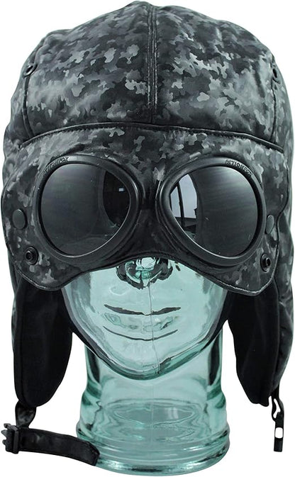 Munkees Action Fox Goggle Mütze aufgeklappte Brille Seitenansicht